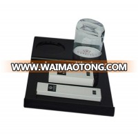 Black resin bathroom amenities tray for hotel