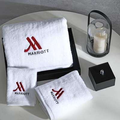 luxury cotton disposable hotel bath,hand ,face and pool cotton towels sets white