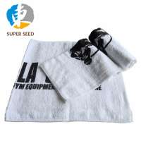 Cotton terry print sport towel hand towel with custom logo