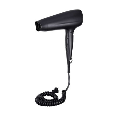 2020 guangzhou professional Energy Efficient No Noise foldable salon black color Hotel bathroom wall mounting Hair Dryer set