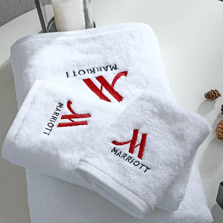 Luxury 5 Star Hotel Hand Face Bath Towel Bed Sheet 100% Cotton 21s Pool Microfiber White Terry Bathroom Towel Embroidery Logo